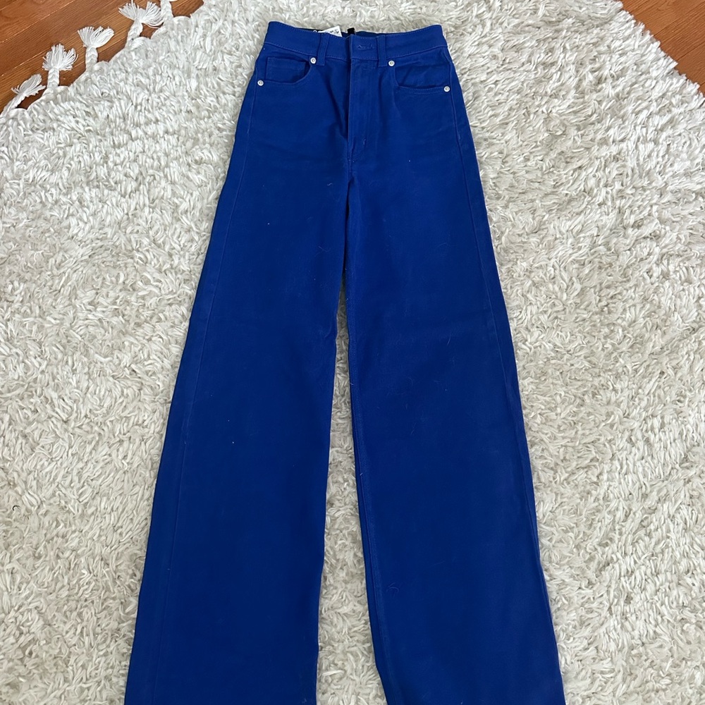 BRAND NEW H&M TWILL PANTS BLUE💙💙